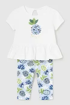 Футболка и леггинсы типа баски Mayoral, зеленый