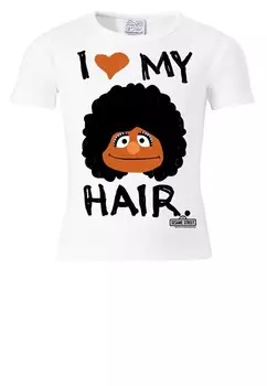 Футболка I LOVE MY HAIR LOGOSHIRT, белый