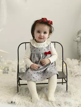 Футболка и платье для маленьких девочек с круглым вырезом и длинными рукавами (2 шт.) KANZ KANZ