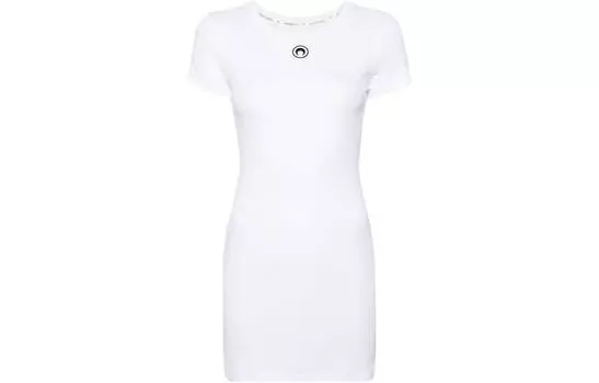 Футболка и платье из органического хлопка Marine Serre, белый