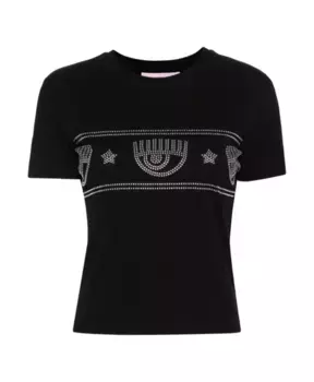 Футболка и поло от Кьяры Ферраньи Chiara Ferragni Collection, черный