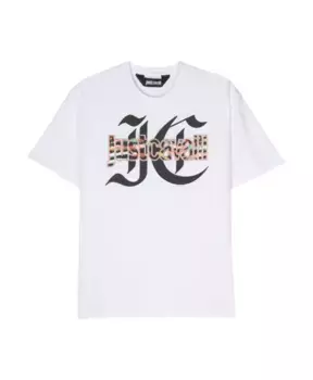 Футболка и поло с графическим принтом Just Cavalli, белый