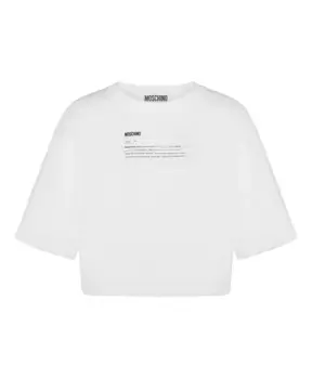 Футболка и поло с круглым вырезом Moschino, белый