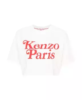 Футболка и поло с логотипом Paris Kenzo, белый