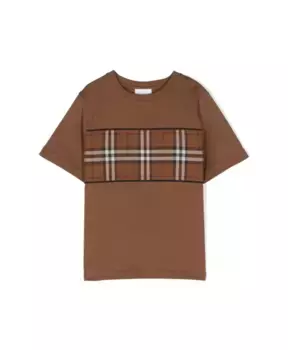 Футболка и поло в клетку Cedar Burberry, коричневый