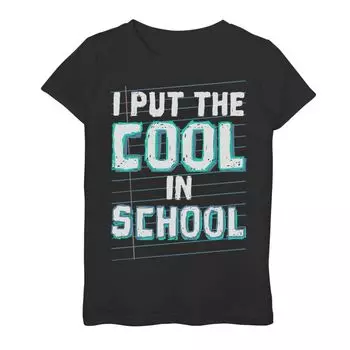 Футболка I Put the Cool In School с ярким рисунком для девочек 7–16 лет Licensed Character