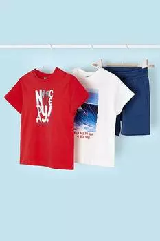 Футболка и шорты – 3 шт Mayoral, красный