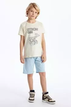 Футболка и шорты-бермуды Lc Waikiki, белый