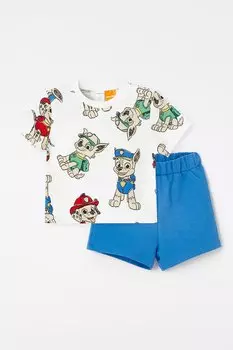 Футболка и шорты с рисунком Lc Waikiki, белый