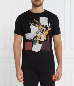 Футболка Iceberg Regular Fit с рисунком, черный