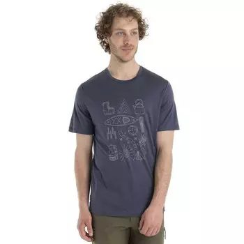 Футболка Icebreaker 150 Tech Lite II Camp Essential Merino, синий