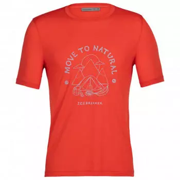 Футболка ICEBREAKER M Tech Lite II SS Canopy, красный