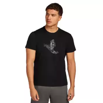 Футболка Icebreaker Merino 150 Tech Lite Skiing Yeti, черный