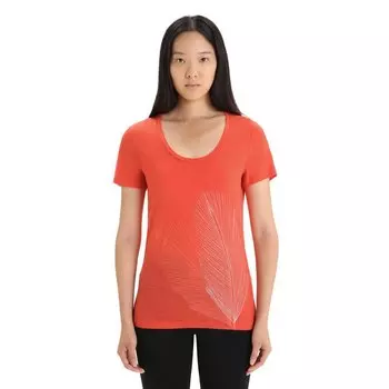 Футболка Icebreaker Tech Lite II Scoop Tee Plume, оранжевый
