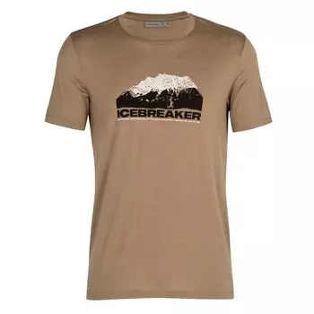 Футболка Icebreaker Tech Lite Mountain Merino, бежевый
