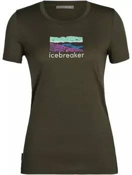 Футболка icebreaker, зеленый