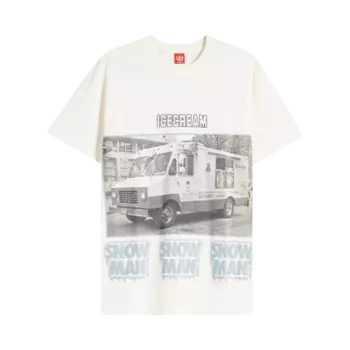 Футболка Icecream Blue Raspberry Oversized 'Whisper White', белый