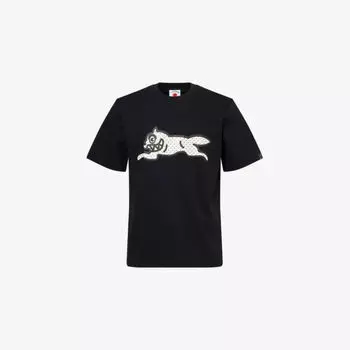 Футболка Icecream с принтом в горошек, черный