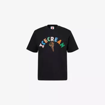 Футболка Icecream с принтом в виде рожка мороженого, черный