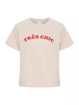 Футболка ICHI Shirt IXSVALA, бежевый