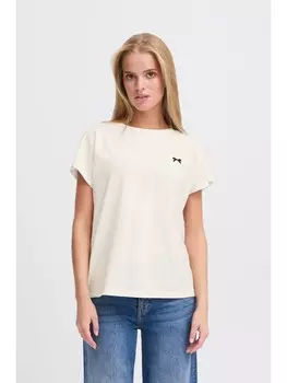 Футболка ICHI T-Shirt IXKATHRIN SS 20123455 modernes T-shirt, белый