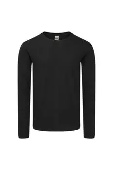 Футболка Iconic 150 с длинными рукавами Fruit of the Loom, черный