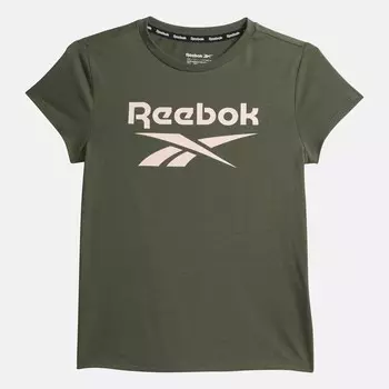 Футболка ID с большим логотипом Reebok, зеленый