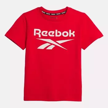 Футболка ID с большим логотипом Reebok, красный