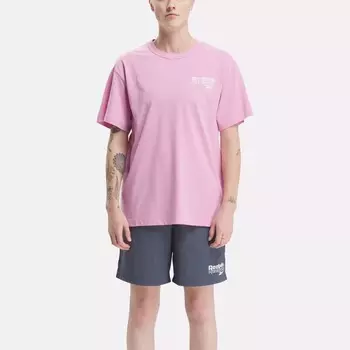 Футболка Identity Brand Proud с короткими рукавами и графикой Reebok, розовый