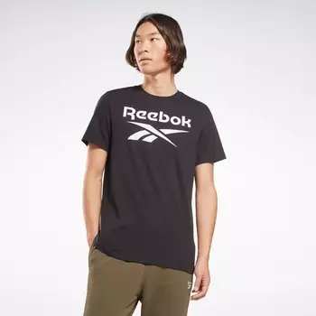 Футболка Identity с большим логотипом Reebok, черный