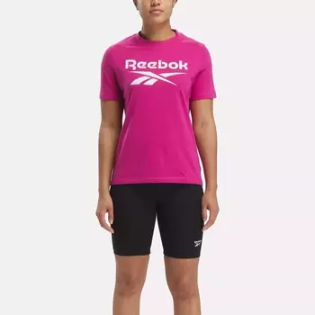 Футболка Identity с большим логотипом Reebok, розовый