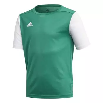Футболка игровая Adidas Estro 19 Junior, белый/зеленый