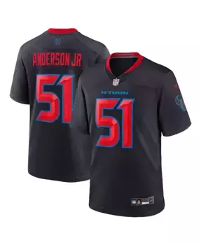 Футболка игровая альтернативная Nike для мужчин Will Anderson Jr. Houston Texans Fanatics, синий