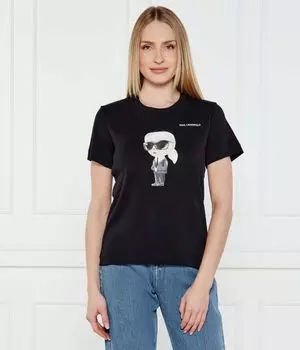 Футболка ikon aquarelle k Regular fit Karl Lagerfeld, черный
