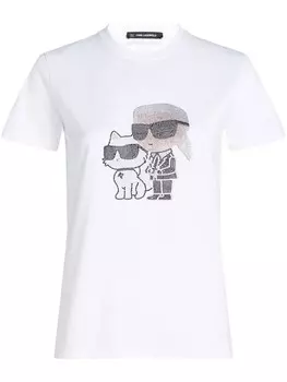 Футболка Ikon Choupette Karl Lagerfeld, белый