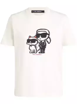 Футболка Ikon Choupette KARL LAGERFELD, белый