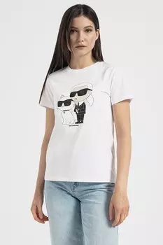 Футболка Ikonik из органического хлопка с логотипом Karl Lagerfeld, белый