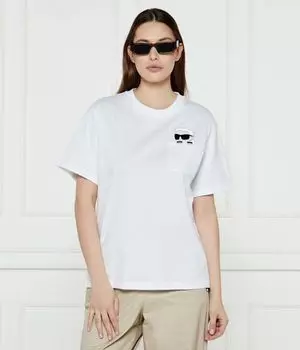 Футболка иконка rs пик-а-бу Regular fit Karl Lagerfeld, белый