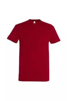 Футболка Imperial Heavyweight с короткими рукавами SOL'S, красный