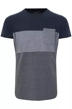 Футболка Indicode Jeans, темно-синий/антрацит/пятнистый серый