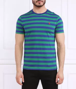 Футболка индивидуальный тонкий крой Polo Ralph Lauren, синий