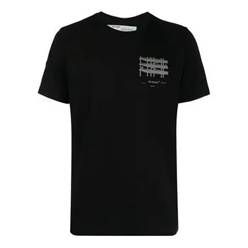 Футболка industrial short sleeve mens logo normal fit Off-White, черный