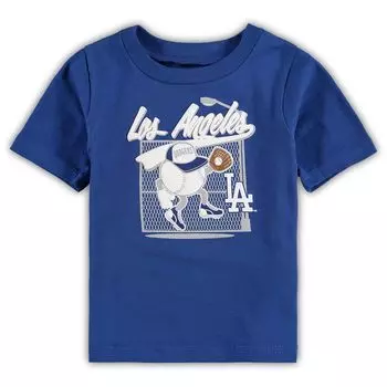 Футболка Infant Royal Los Angeles Dodgers On the Fence Outerstuff