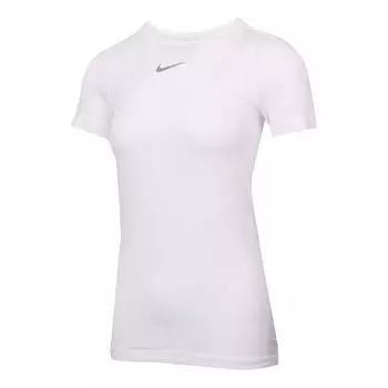 Футболка infinite dri fit running с коротким рукавом Nike, белый