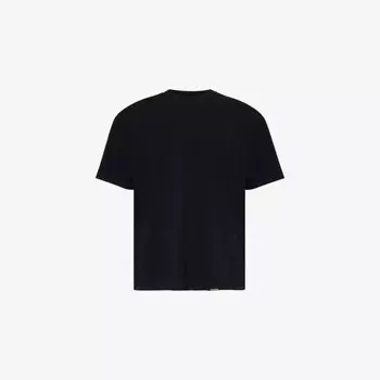 Футболка Initial oversize из хлопкового джерси с короткими рукавами Represent, черный