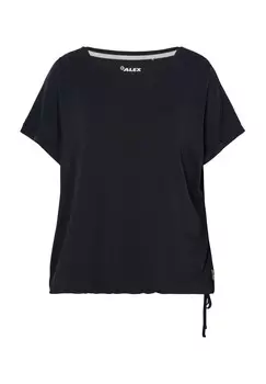 Футболка Inner Balance "Ebby", регулируемый подол, женская ALEX, цвет Black Beauty