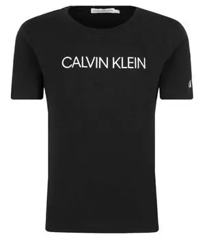 Футболка институциональная Regular fit Calvin Klein Jeans, черный