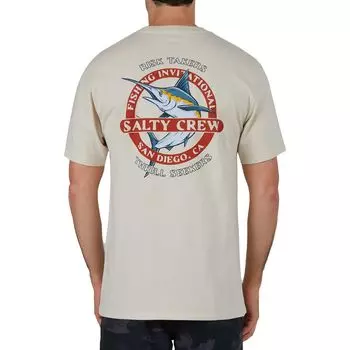 Футболка interclub premium с короткими рукавами Salty Crew, цвет bone