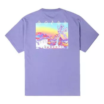 Футболка inverted desert graphic t-shirt 'slate lilac' Converse, лиловый