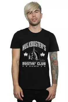 Футболка Iron Man Hulkbuster's Bustin Club Marvel, черный